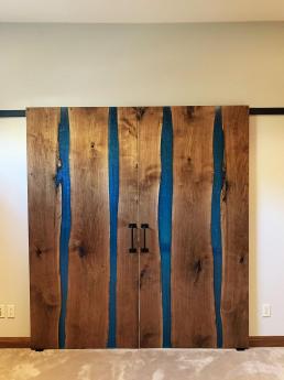 Walnut River Interior Sliding Barn Doors 1