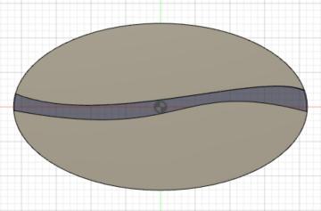 Top View Of Oval River Table