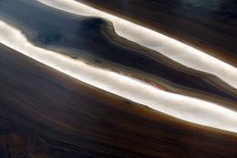 LED Lit Epoxy Resin Kitchen Island Top 3